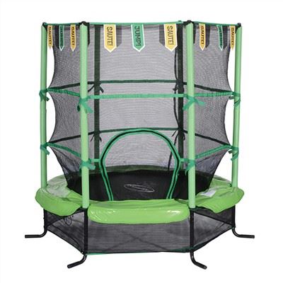 55Inch Kids Trampolin Dengan Bendera